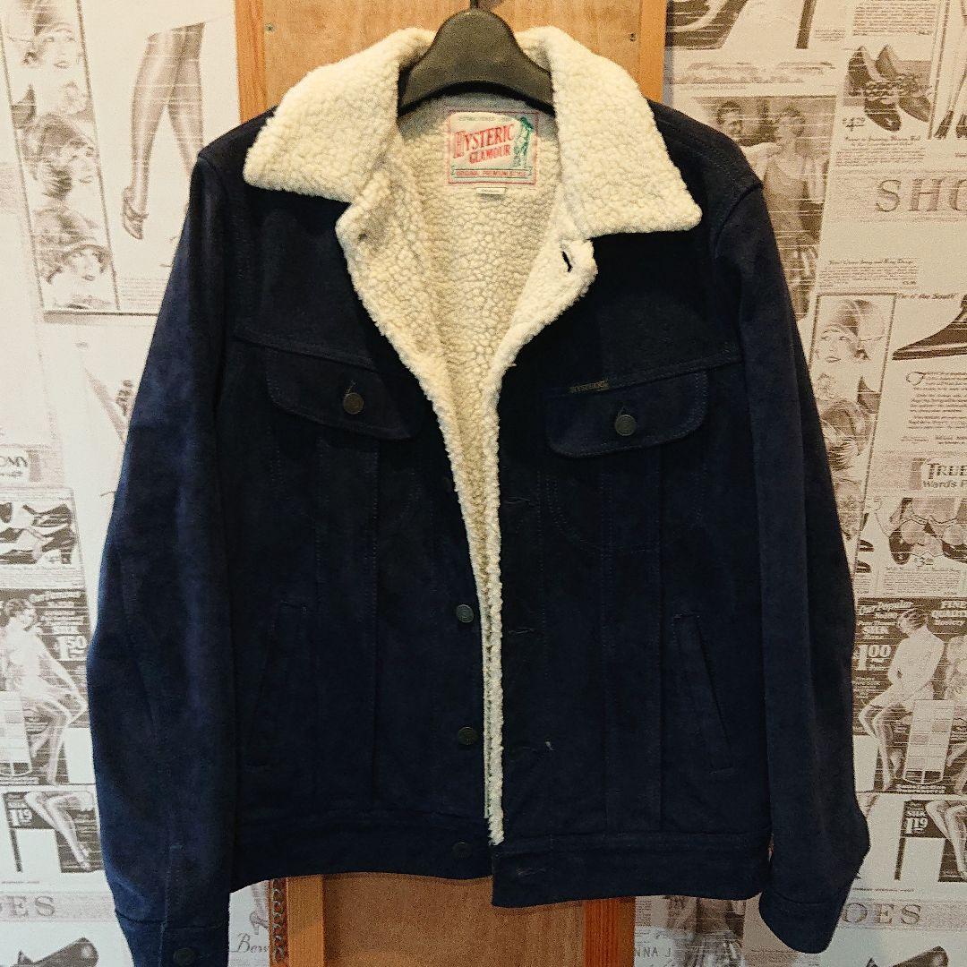 爆買い100%新品 完売品 HYSTERIC GLAMOUR ボア付きスエードジャケット up3Kv-m71077140047 安いお買い得