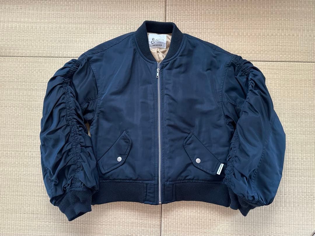 DENHAM デンハム ネイビー MA-1ブルゾン SIZE DENHAM