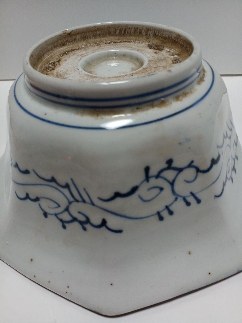 古伊万里 染付 八角鉢 - メルカリ