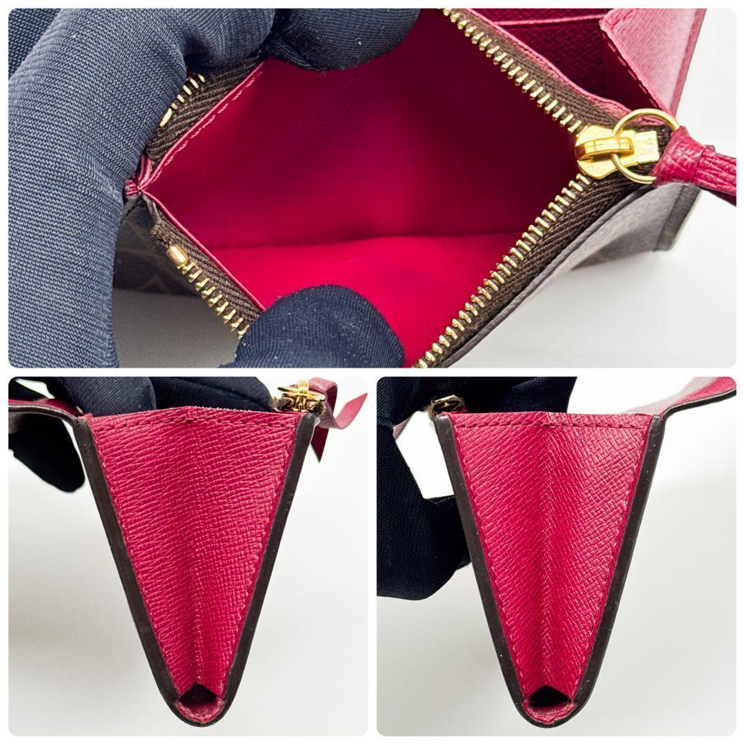 ルイヴィトン モノグラム ポルトモネロザリ コインケース ピンク 小銭入れ 財布