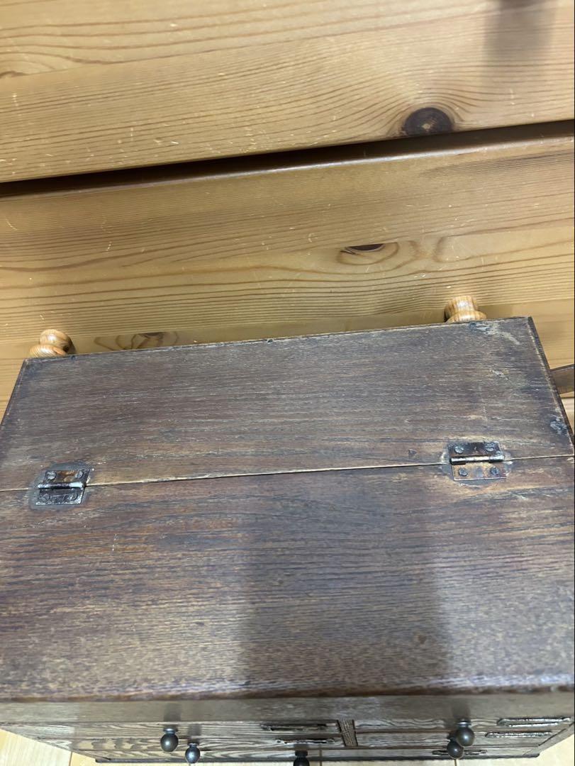 古道具　裁縫箱　ソーイングボックス