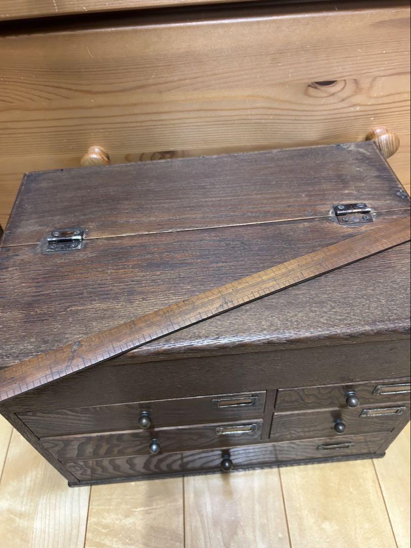 古道具　裁縫箱　ソーイングボックス