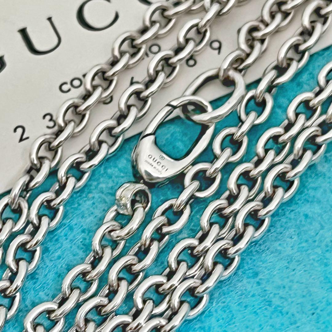 美品 GUCCI 3.8ミリ シルバー925チェーンネックレス - メルカリ