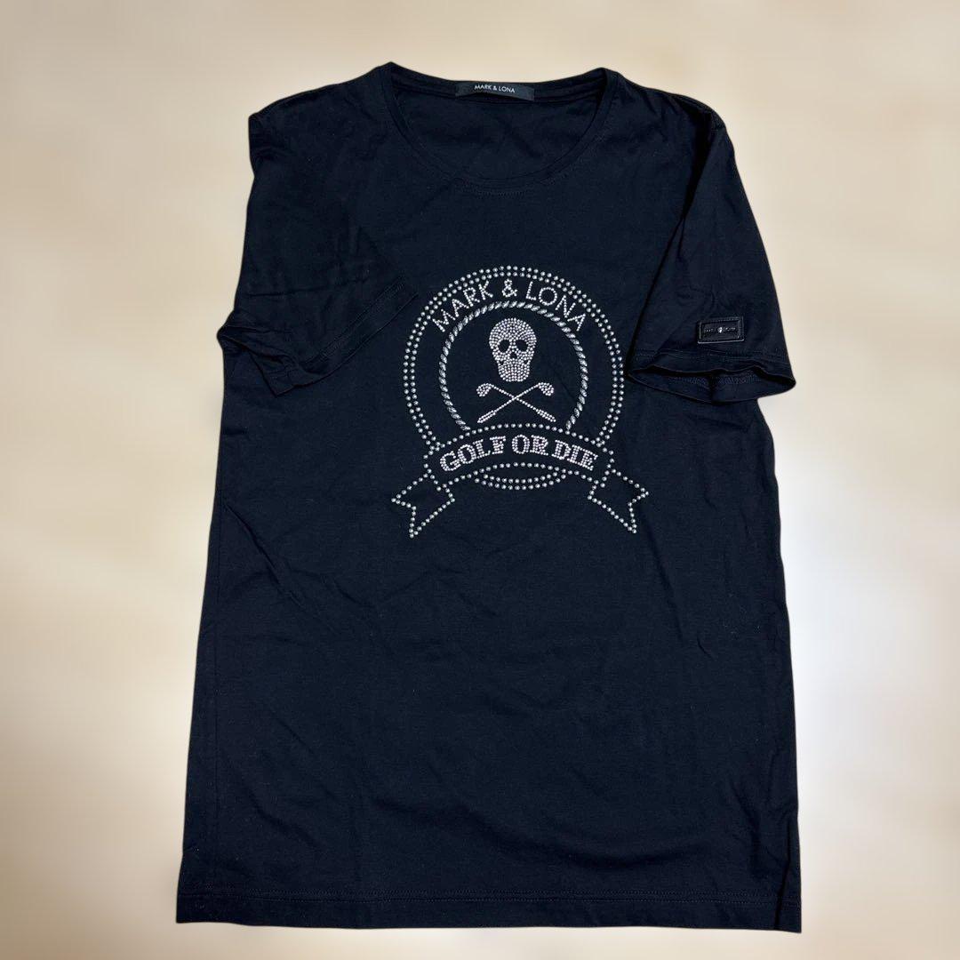 未使用 マーク＆ロナ MARK&LONA スカル ストーン装飾 Tシャツ 黒 L MARK&LONA - 未使用 マーク＆ロナ MARK&LONA スカル ストーン