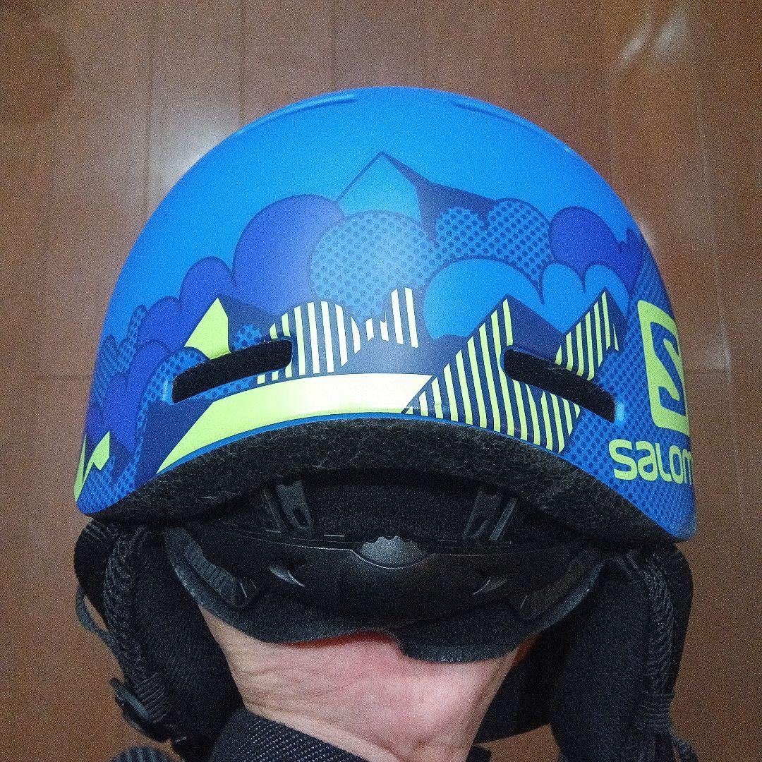Salomon バイザー付ヘルメット GROMVISOR キッズ　53〜56cm