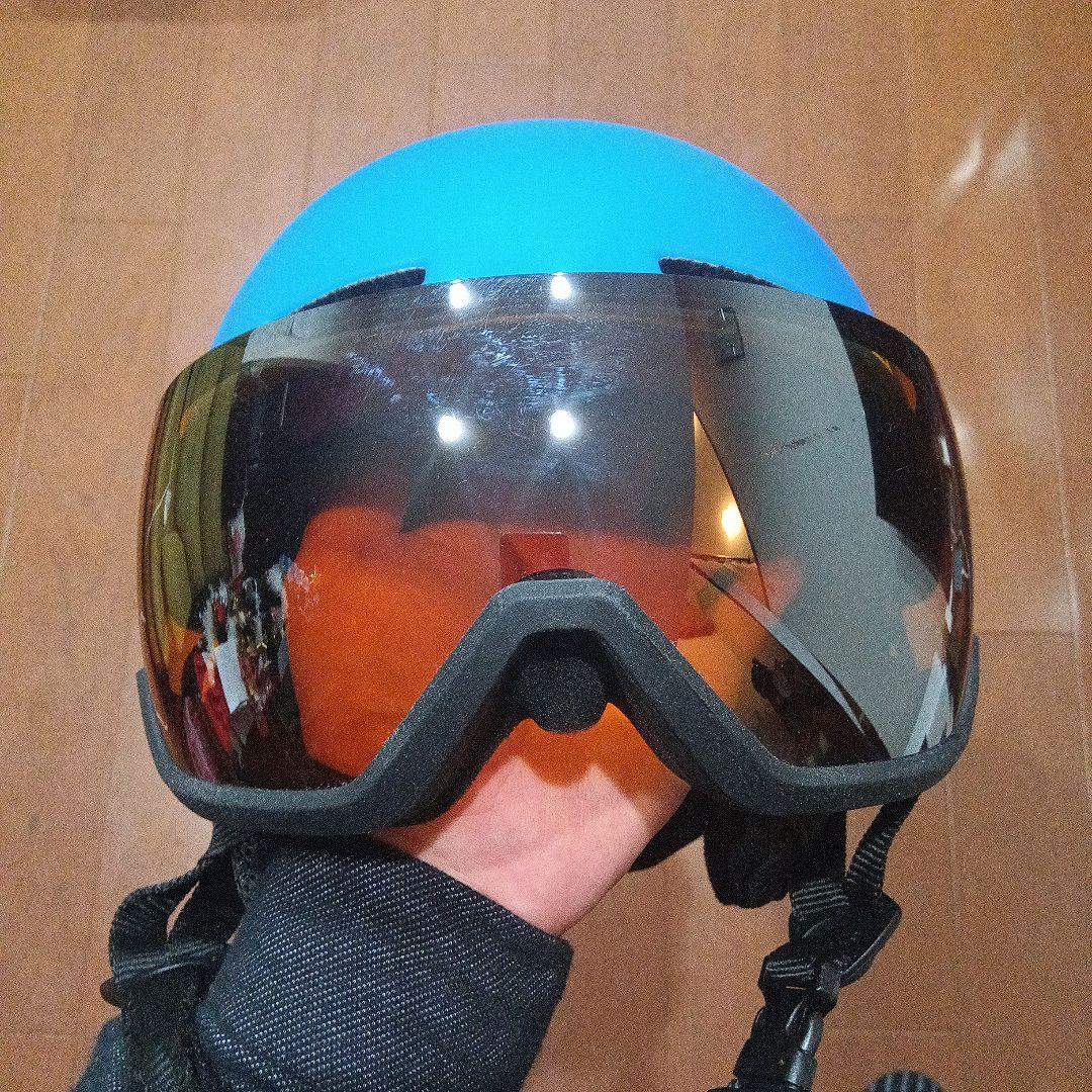 Salomon バイザー付ヘルメット GROMVISOR キッズ　53〜56cm