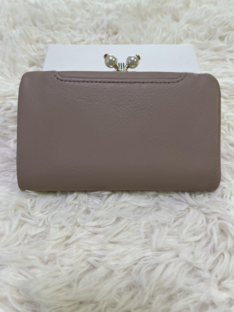 新品未使用 ランバンオンブルー シャペル二つ折り財布 ピンク