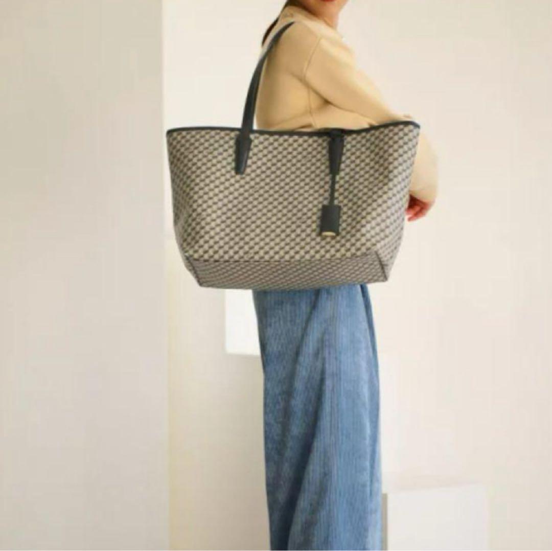 E'POR A4対応 ROPE' ロペ モノグラム バッグ ラージ トート ROPÉ(ロペ) / 【A4対応】【E'POR】LIMITED MODEL Ree Large