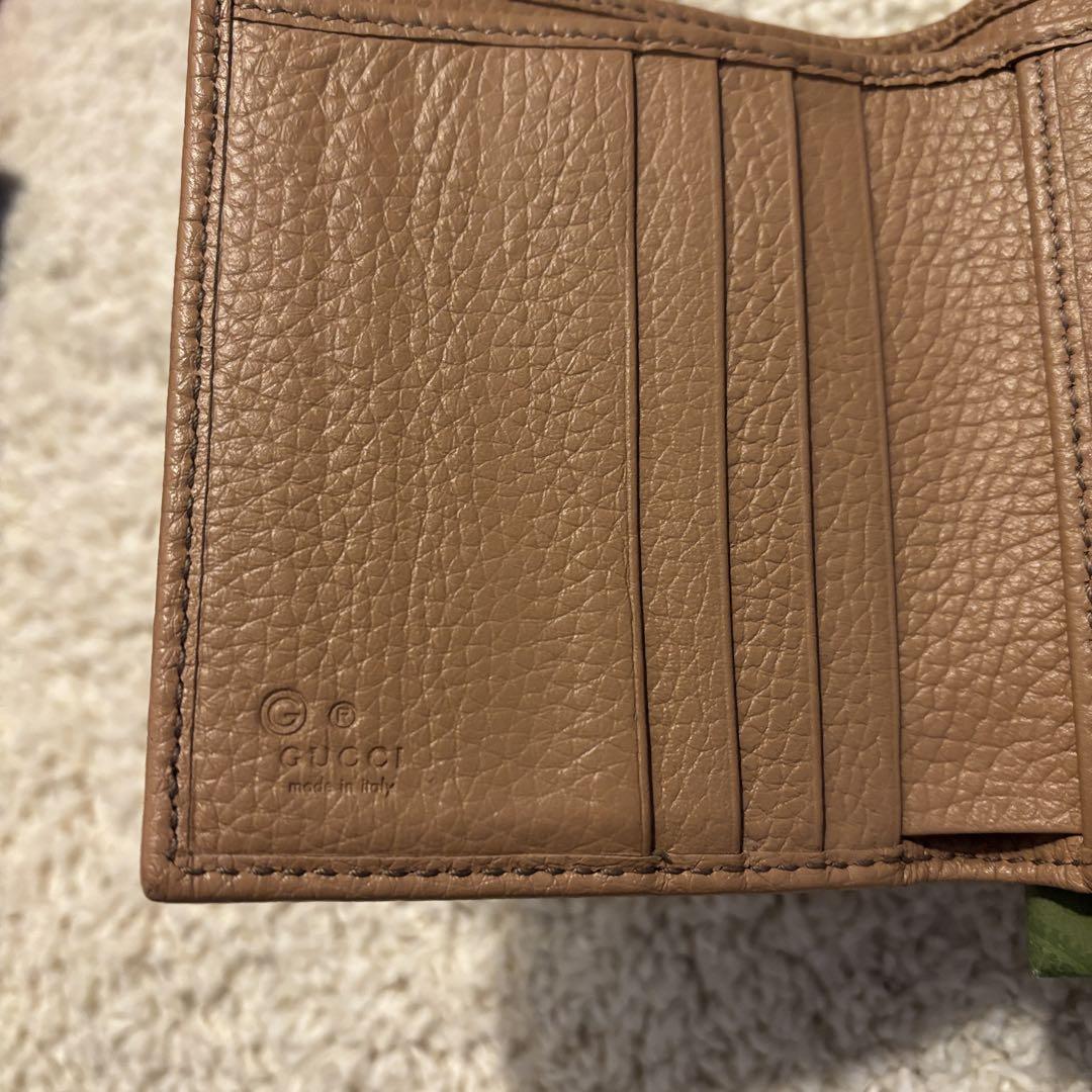 GUCCI SOHOブラウン 三つ折り財布