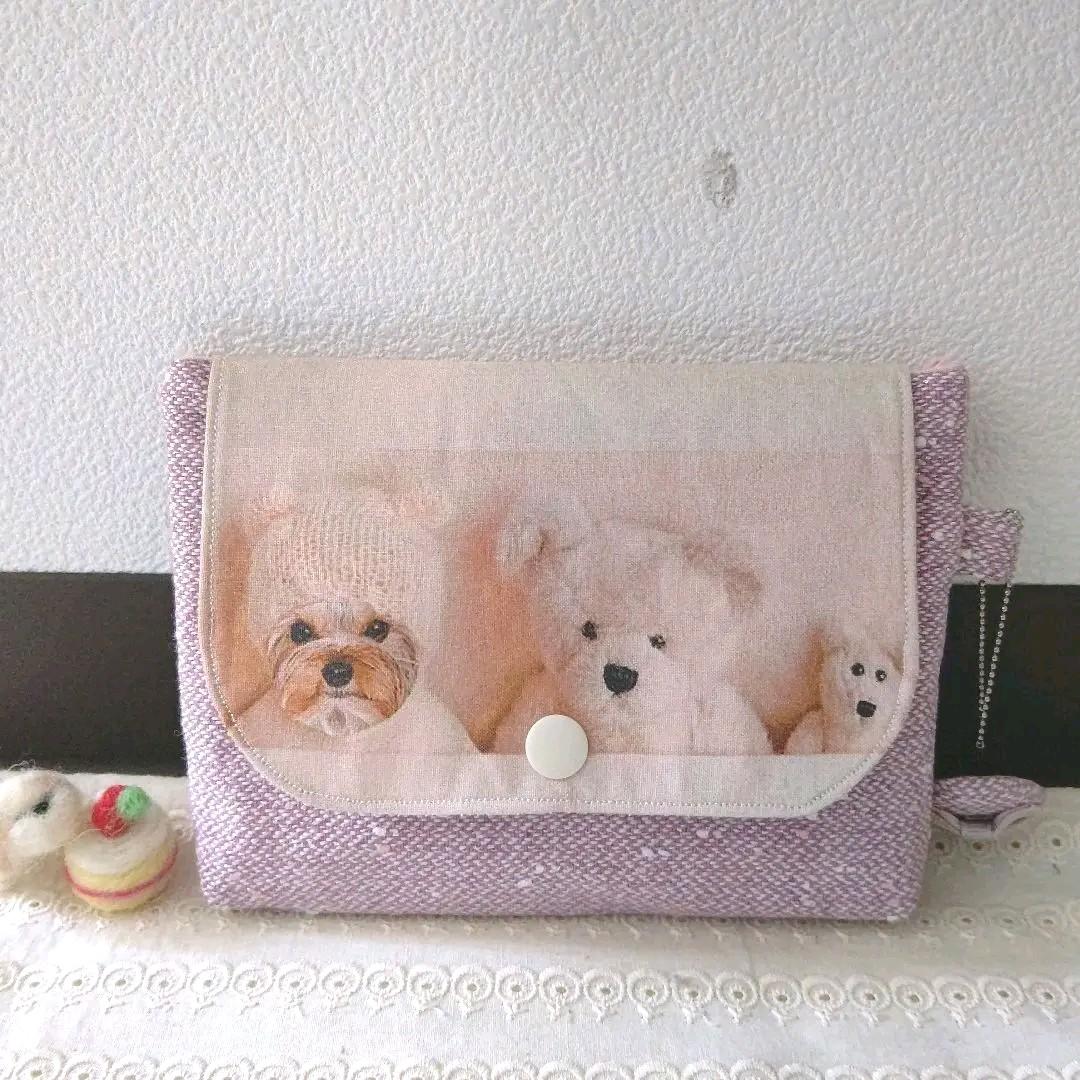 ハンドメイド くまさんヨーキーちゃんマルチケースU^ェ^U⊂(^(工)^)⊃