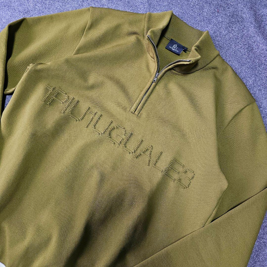 【1piu1uguale3GOLF】長袖ゴルフニットブルゾンジャケット L
