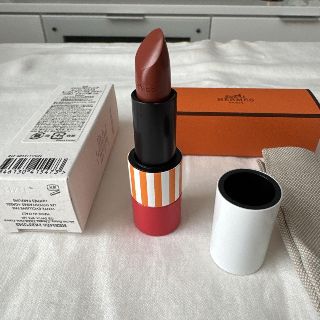 新品 限定カラー HERMES 22 ブラウン・ヨッティング リップ