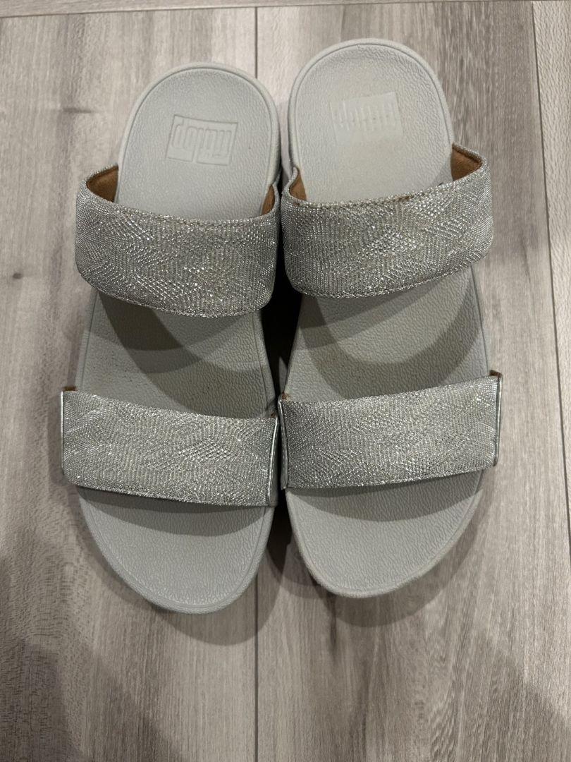 FITFLOP Lulu Glitz Slides シルバー ET7-011