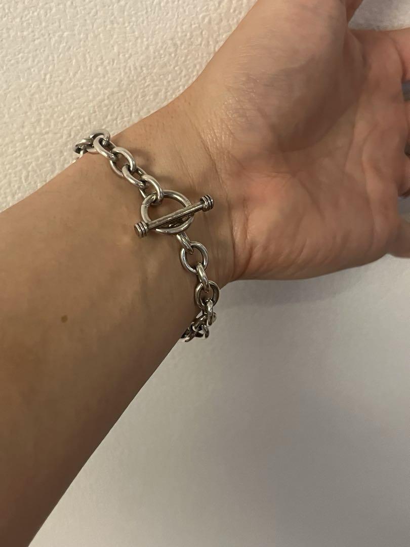 シルバー チェーンブレスレット マントルブレスレット　taxco