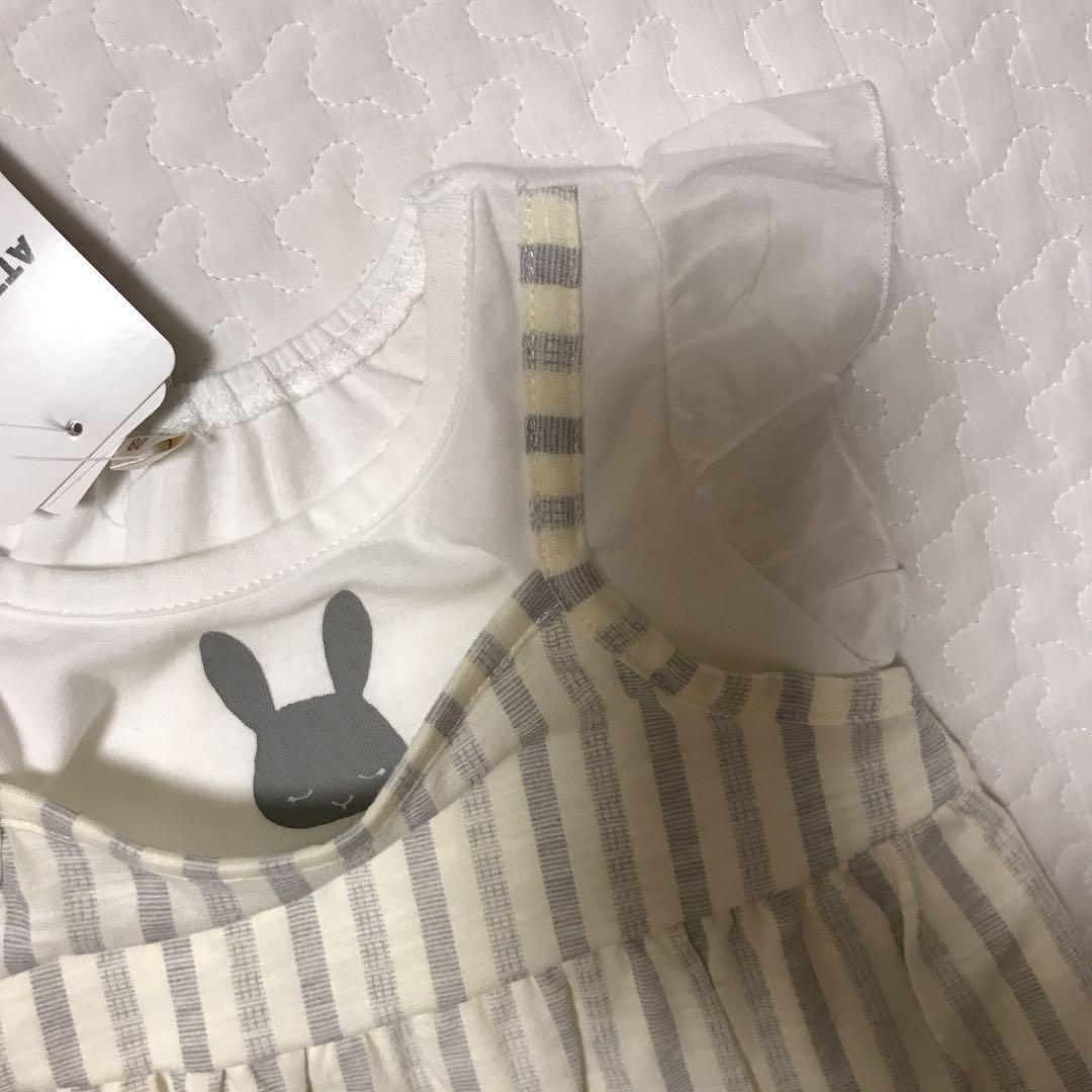 新品 新品 西松屋 ワンピース 双子 お揃い 80 ストライプ フリル ワンピース 新品 新品 西松屋 ワンピース 双子 お揃い 80 ストライプ フリル ワンピース