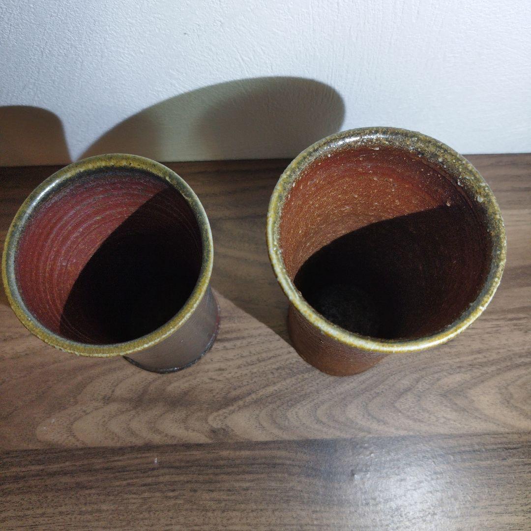 備前焼 ビアカップ 緋襷 紙箱入り | 興楽園