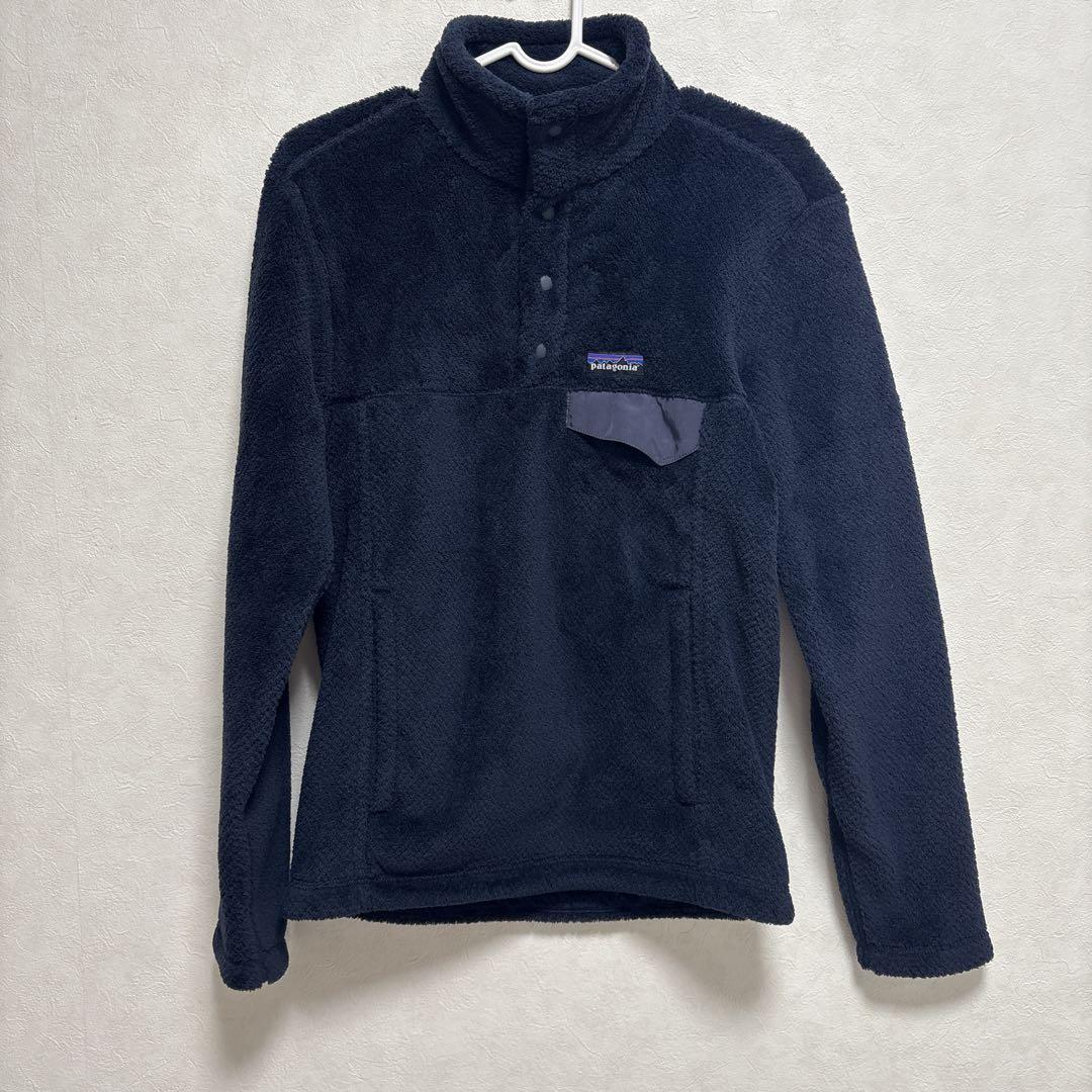 patagonia ネイビー フリース トップス