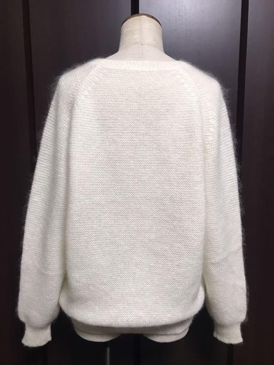在庫通販 美品 定価約2 2万 IPSE イプセ キッドモヘヤニット オフホワイト 38 GnBpw-m71098157004 新品格安