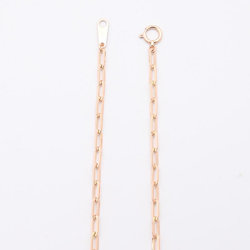 K18PG クリップチェーン ネックレス 3mm幅 3.2g 40cm 新品