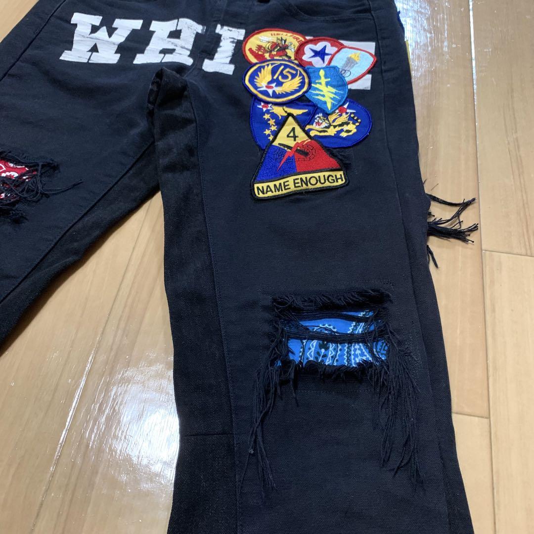 Off-White Patch Flare Jeans フレアパンツ ワッペン