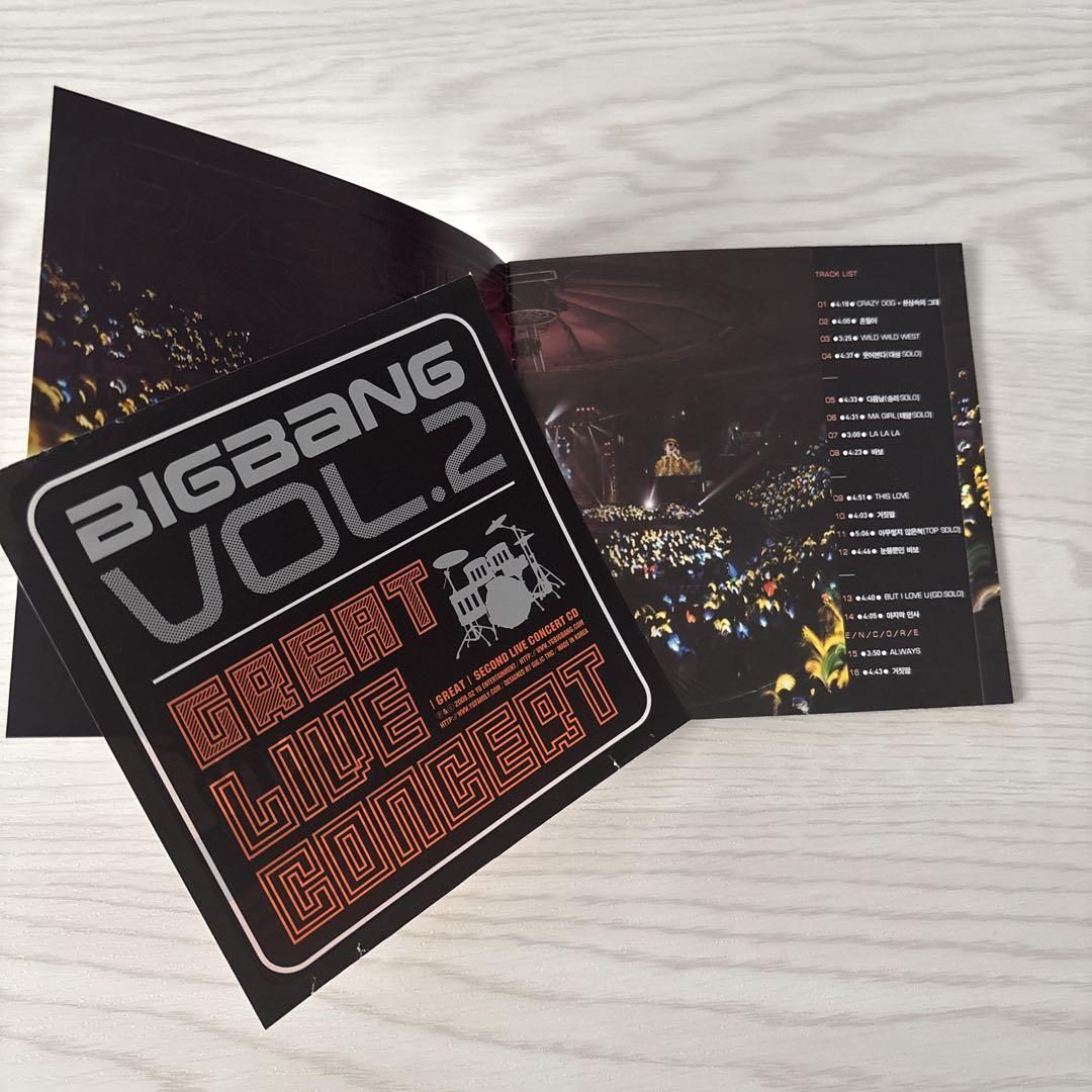 BIGBANG VOL.2 GREAT LIVE CONCERT（ライブCD） - メルカリ
