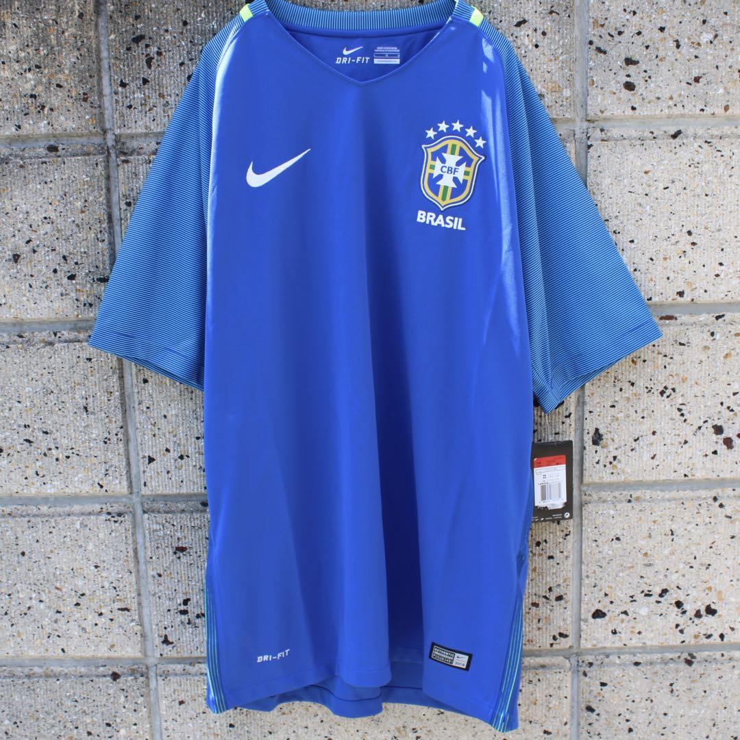 ダグ付き 未使用 NIKE ブラジル代表 2016コパ/五輪モデル ゲームシャツ