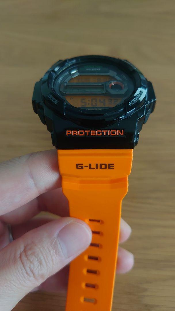 【美品】G-SHOCK G-LIDE 腕時計 ブラックオレンジ