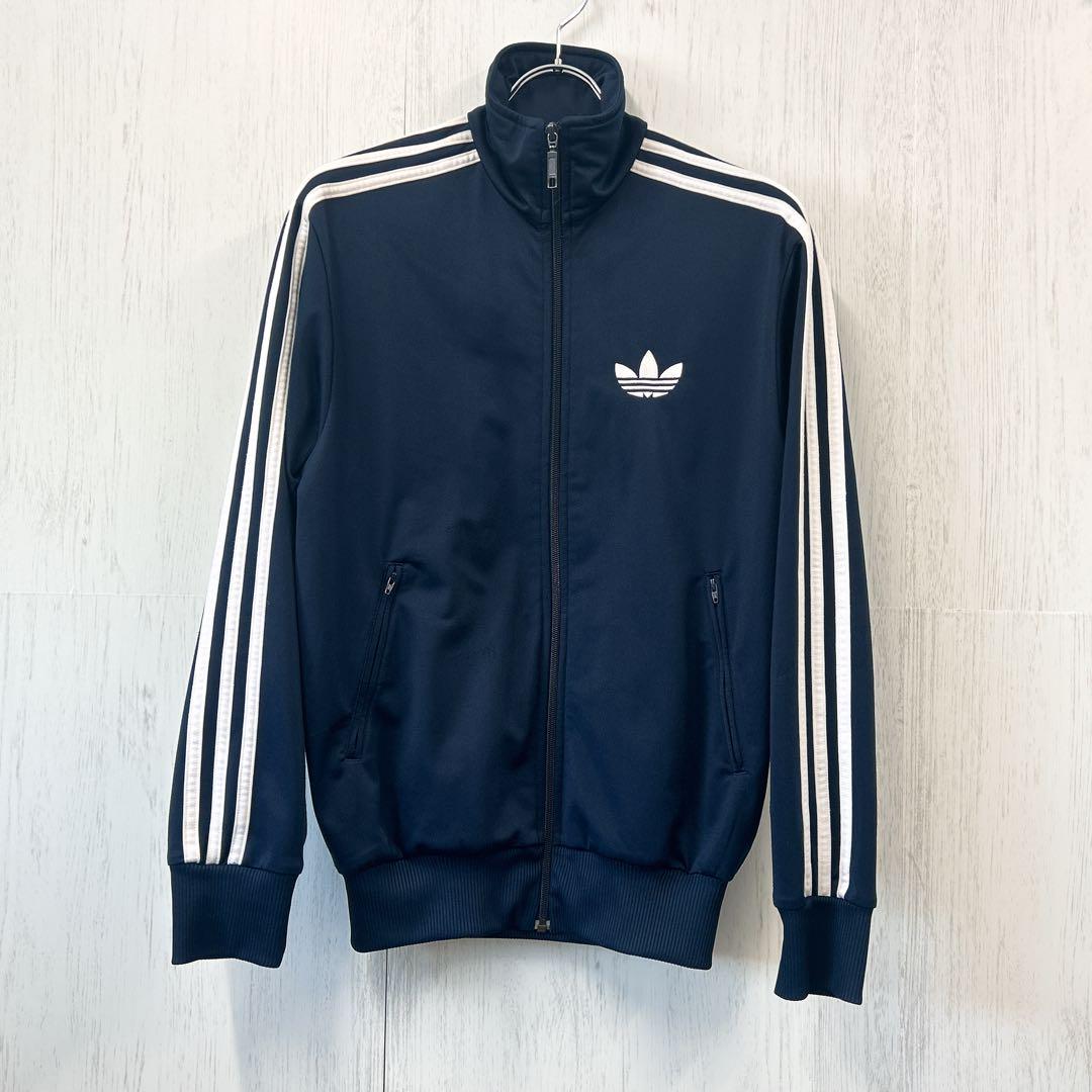アディダス トラックジャケット ポリ 紺 S adidas