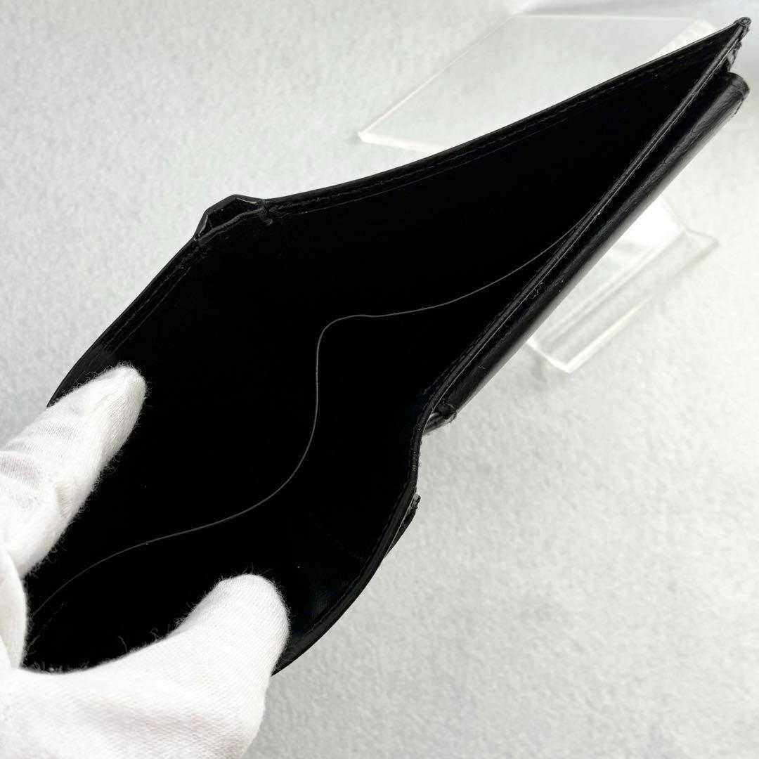 ダンヒル　二つ折り　コインケース付き　財布　メンズ　黒　レザー　札入れ