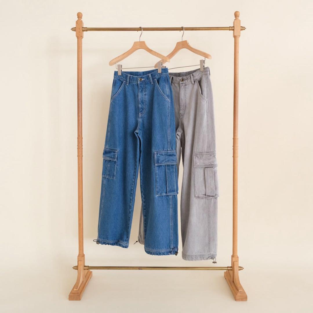 【半額以下】SeaRoomlynn LOOSEカーゴデニムパンツ SeaRoomlynn LooseカーゴドロストDenimパンツ - メルカリ