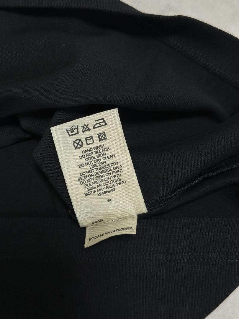 【未使用】【美品】BURBERRY バーバリー ロゴTシャツ 騎士ロゴ ブラック