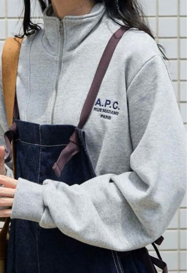 A.P.C フリークスストア 別注 ハーフジップトレーナー スウェット APC