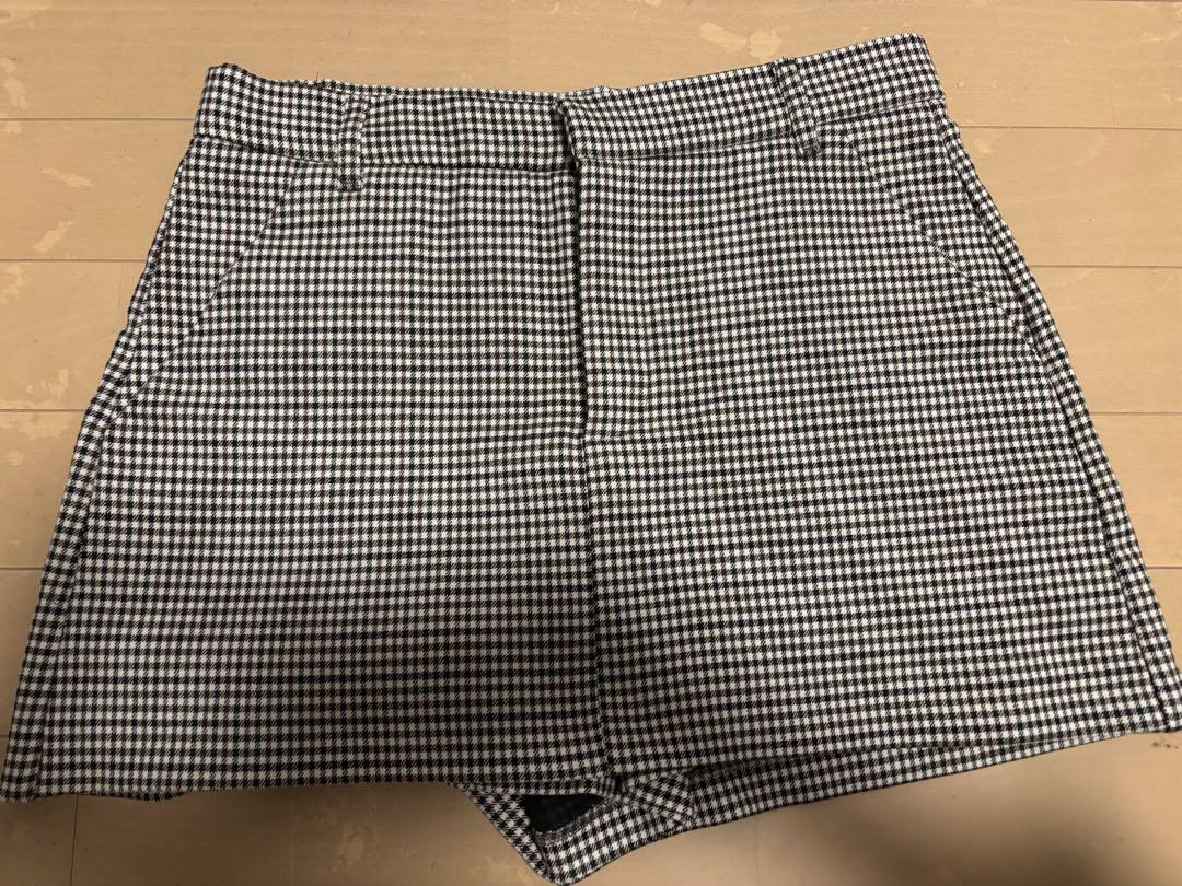 ZARA】チェック柄スコート
