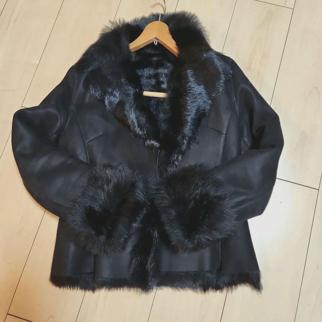 リアルムートン ブラック 美品