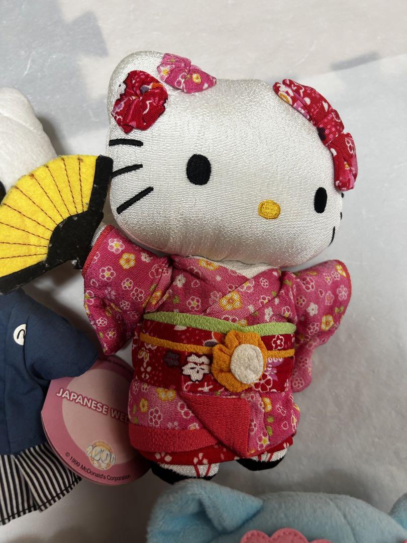 4点まとめ売り 平成レトロ ハローキティ ぬいぐるみ まとめ売り 平成 昭和 レトロ 当時物 キティ サンリオ San-X ぬいぐるみ