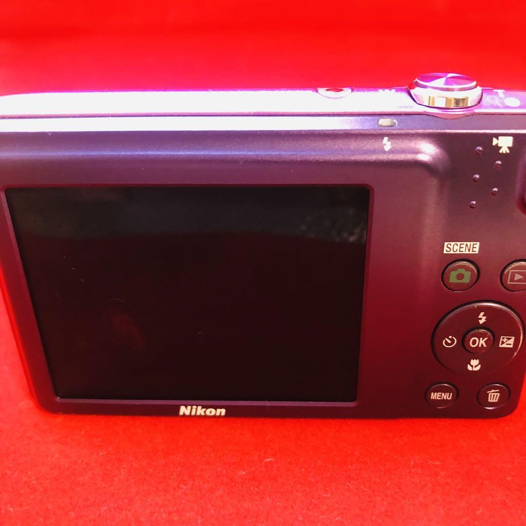 【極美品】NIKON ニコン COOLPIX S3500 パープル