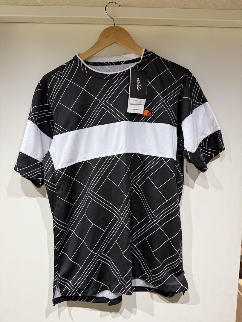 エレッセ　半袖Tシャツ 黒/白