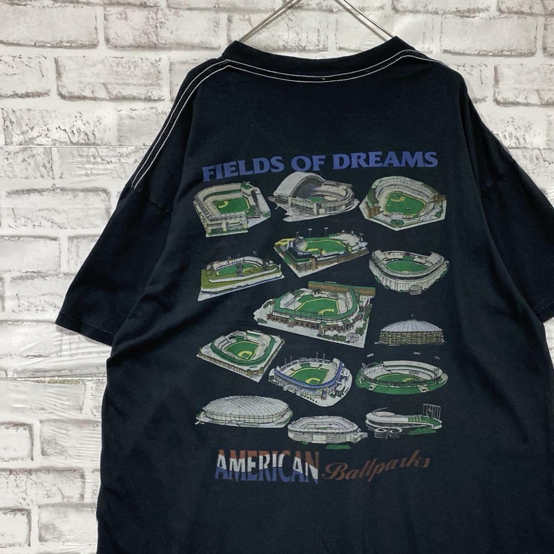 USA製90sヴィンテージTシャツ！シングルステッチ ブラック半袖