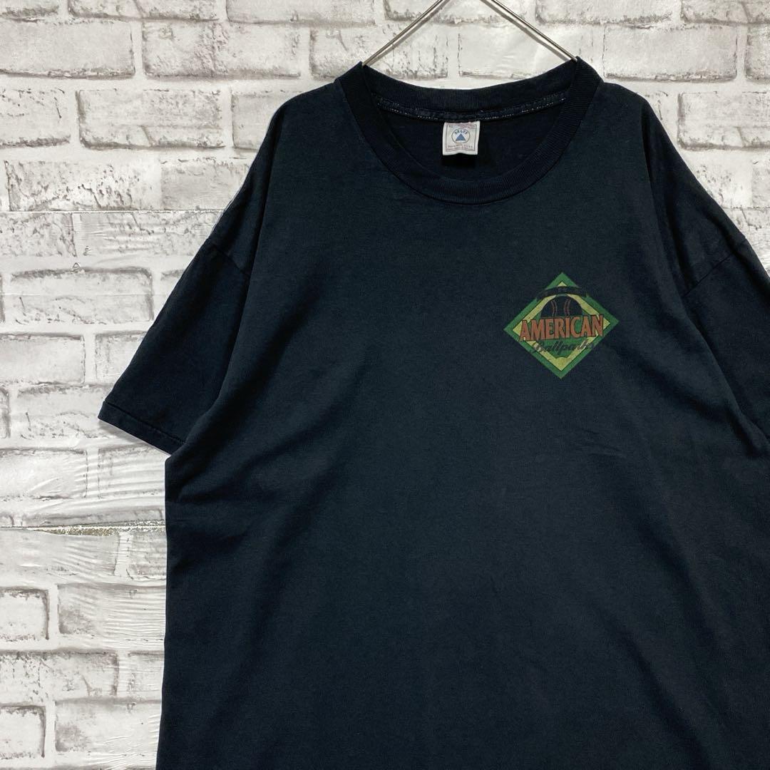 USA製90sヴィンテージTシャツ！シングルステッチ ブラック半袖