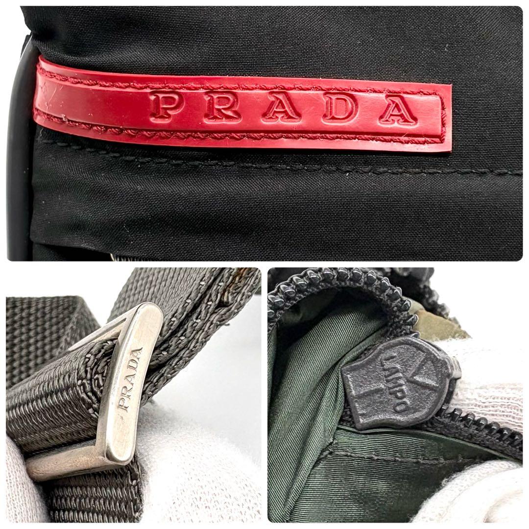 極美品✨プラダスポーツ ショルダーバッグ ナイロン サコッシュ ブラック 極美品✨プラダスポーツ ショルダーバッグ ナイロン サコッシュ ブラック