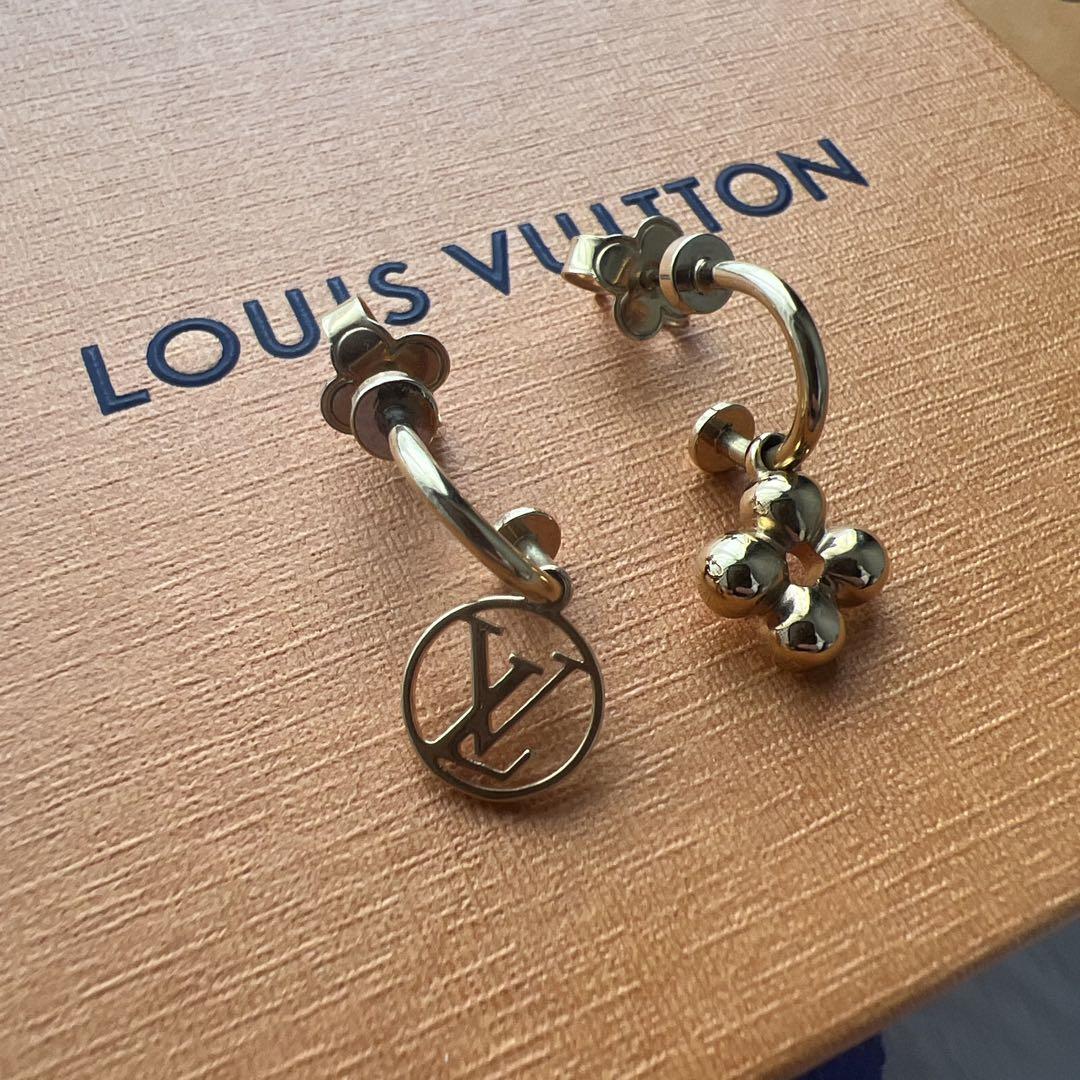 LOUIS VITTON ピアス　ゴールド　シルバー Amazon | LOUIS VUITTON ピアス M00607 ブックル ドレイユ