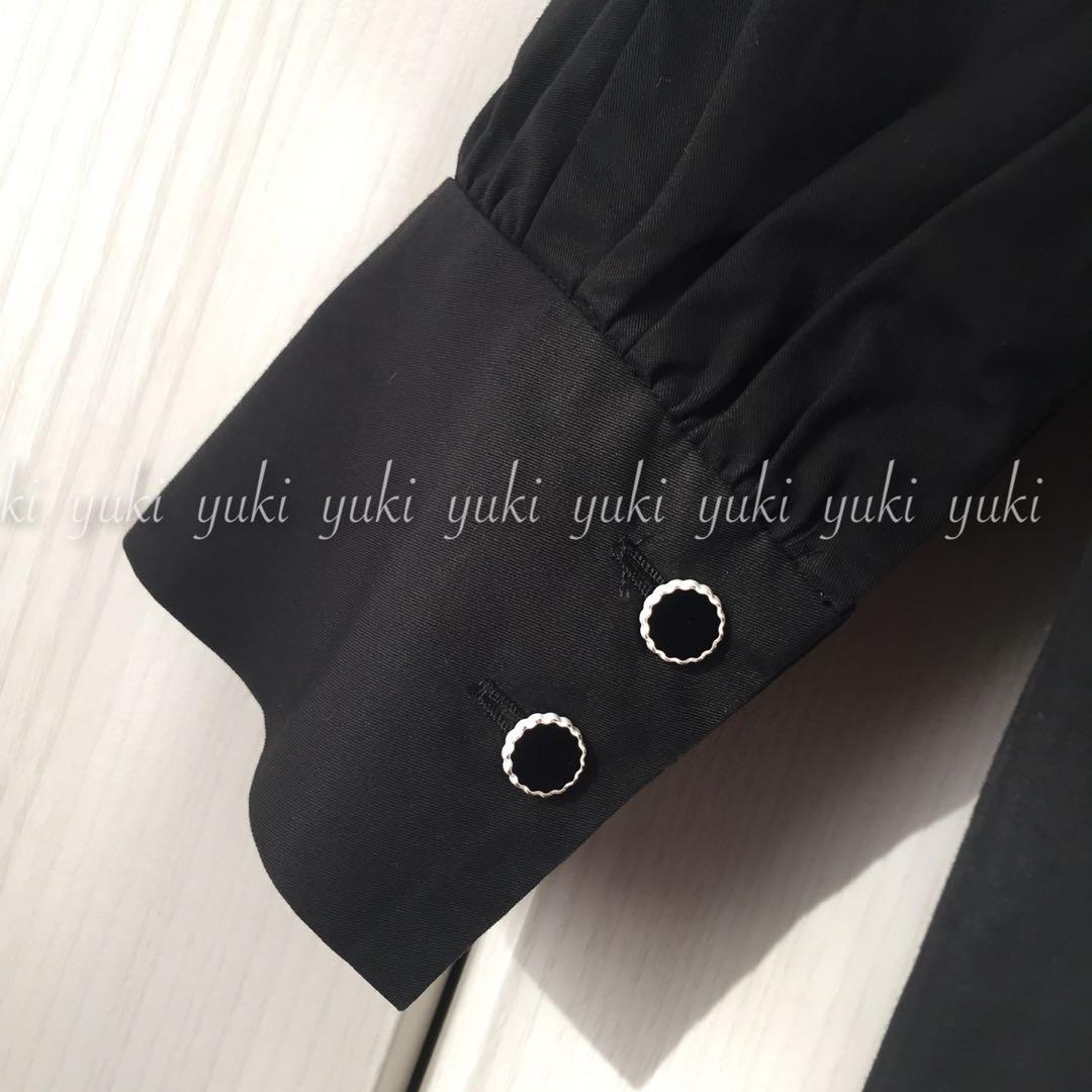 ANAYI コンパクトコットン ラッフルソデ ブラウス