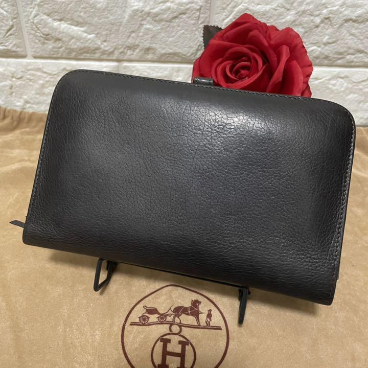 ❤️エルメス❤️HERMES✨ドゴン✨長財布‼️刻印あり HERMES エルメス ドゴンロング シルバー金具 長財布（小銭入れ