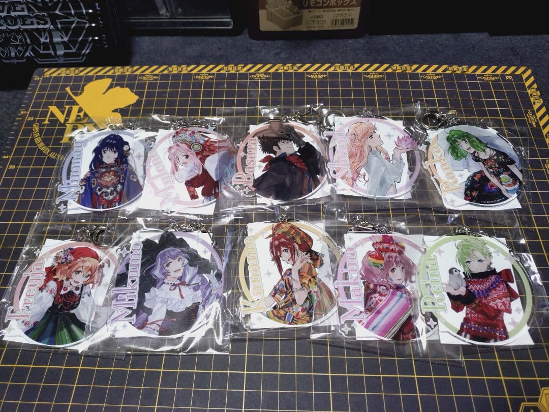 マクロス 万国博覧会 まぐろ饅ルーレット B賞 フルコンプ アクリルキーホルダー