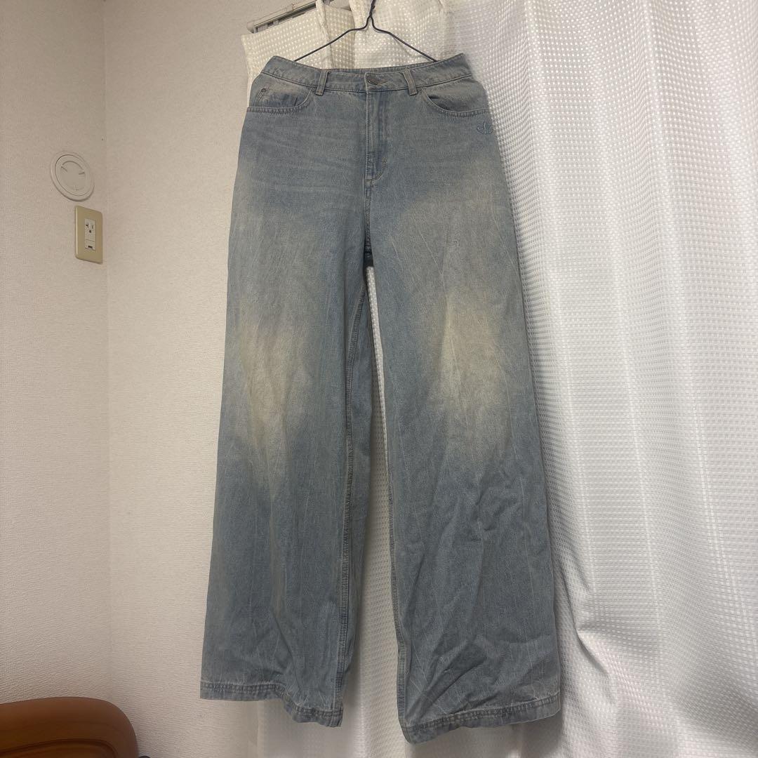 アディレニウム シーズン3 ジップ ウォッシュド デニムパンツ 27インチ