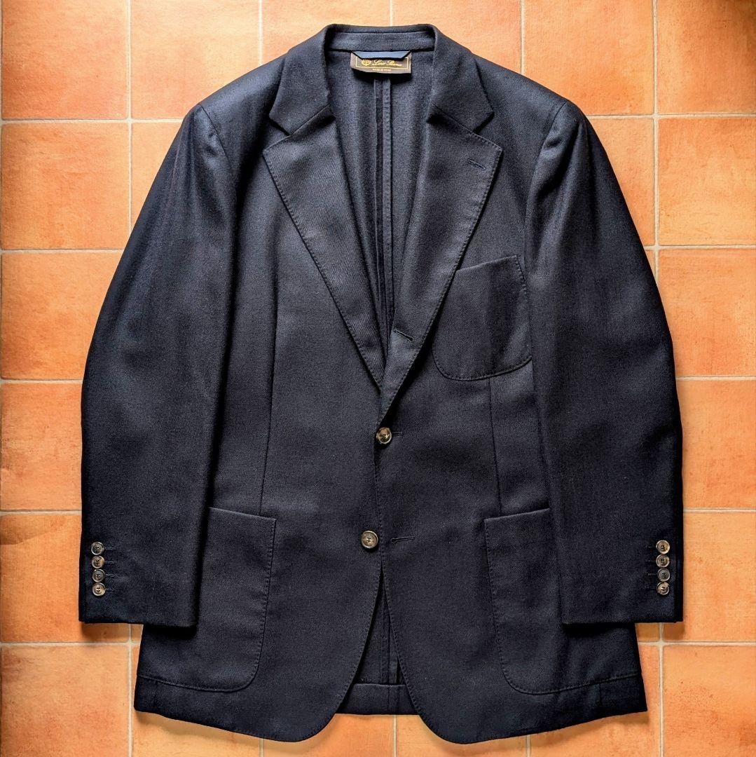 Loro Piana Voyager ジャケット カシミア ネイビー 46
