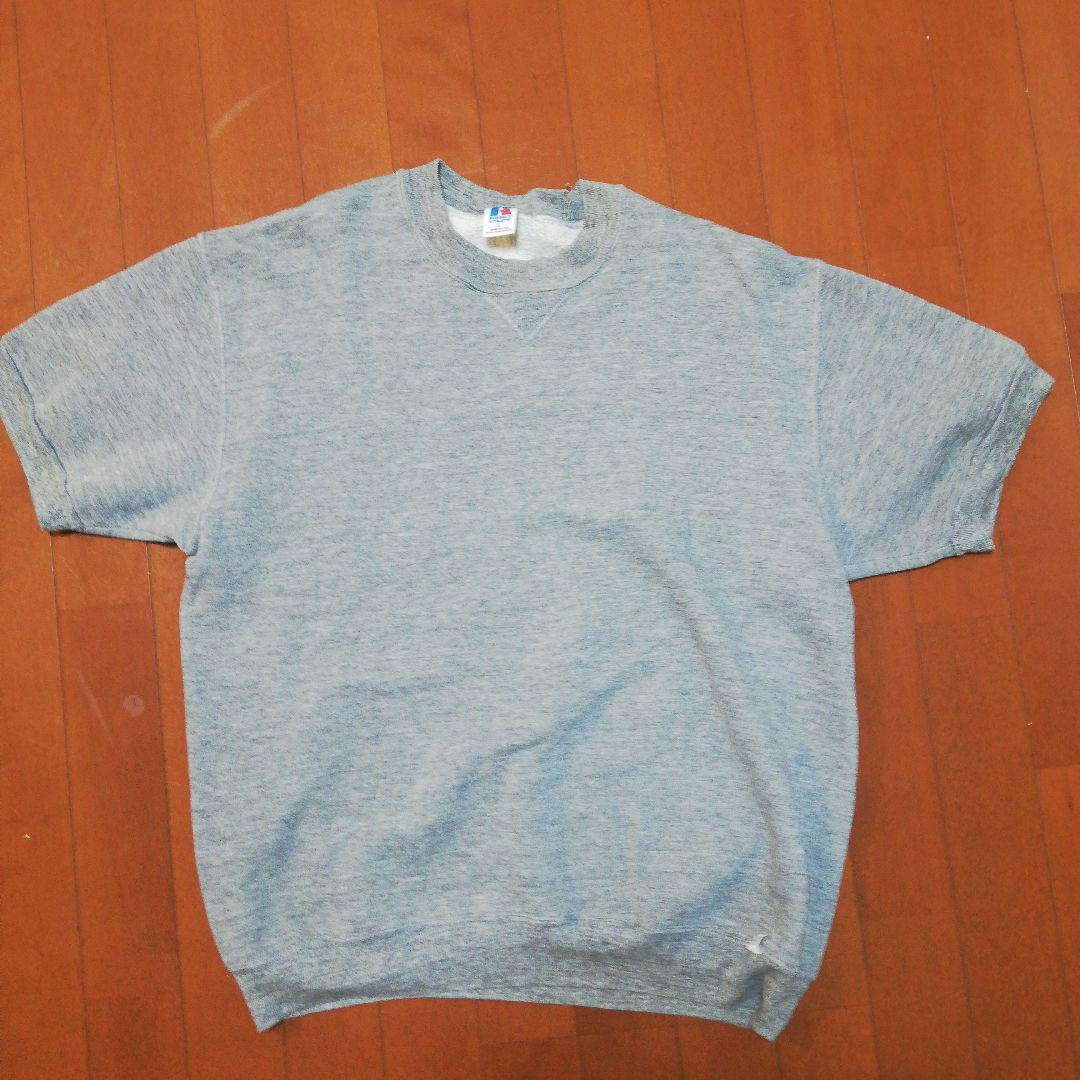 USA製　90s ラッセル　半袖スウェット　無地オールド