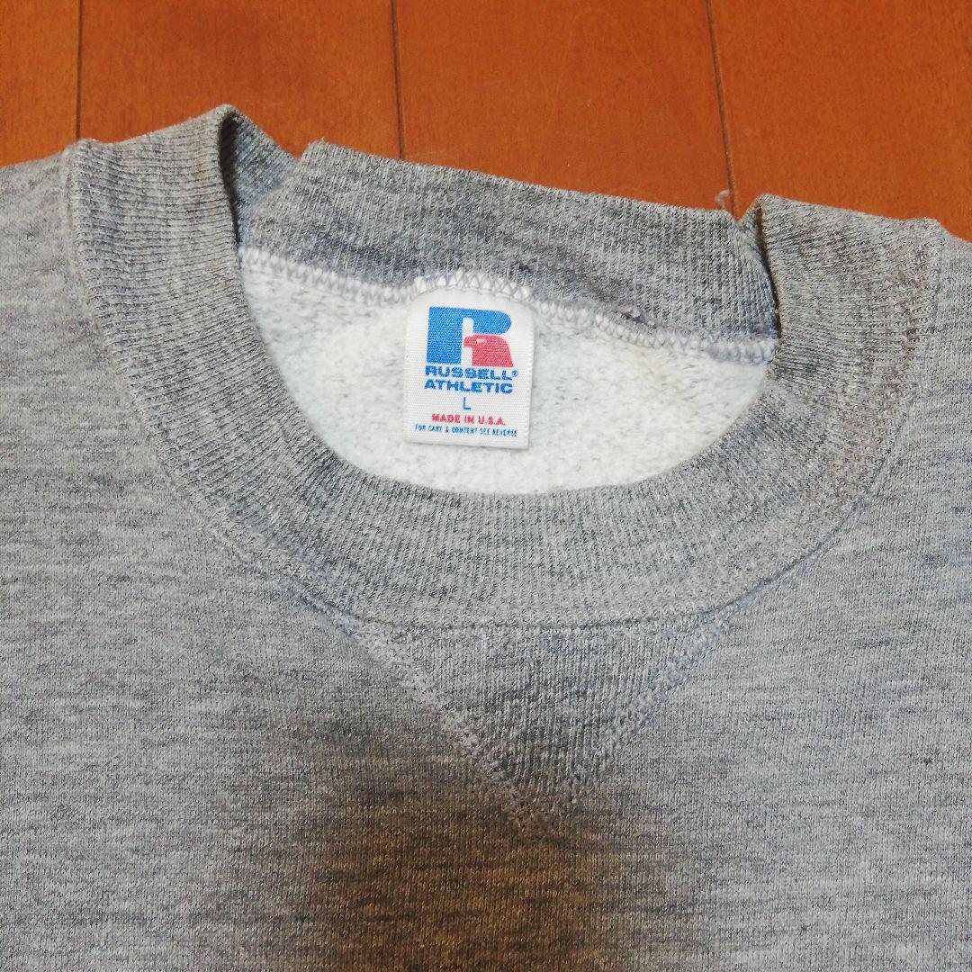 USA製　90s ラッセル　半袖スウェット　無地オールド