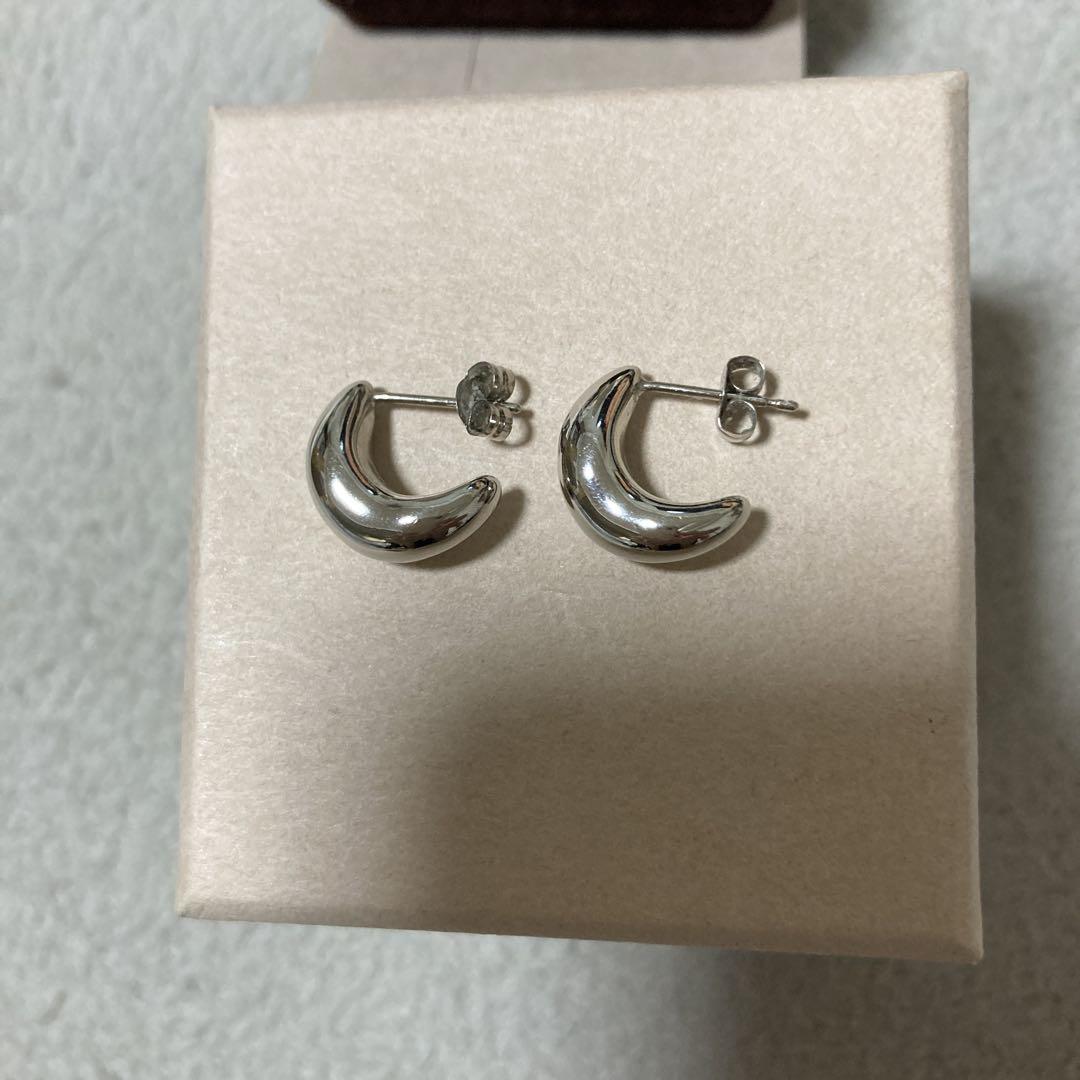 一度着用のみete ドロップピアス　プラチナム