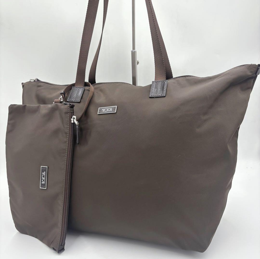 TUMI トゥミ トートバッグ ハンドバッグ ブラック　レザー ナイロン A4可 トゥミ／TUMI バッグ トートバッグ 鞄 ハンドバッグ メンズ 男性